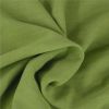 Tissu viscose lin - vert thé x 10 cm