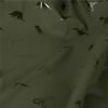 Tissu imperméable souple dinosaures - vert kaki x 10 cm