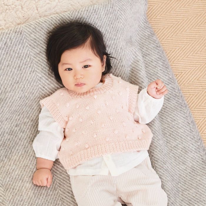 Kit tricot pull bébé modèle 01 Rico Baby 042 - Rico design