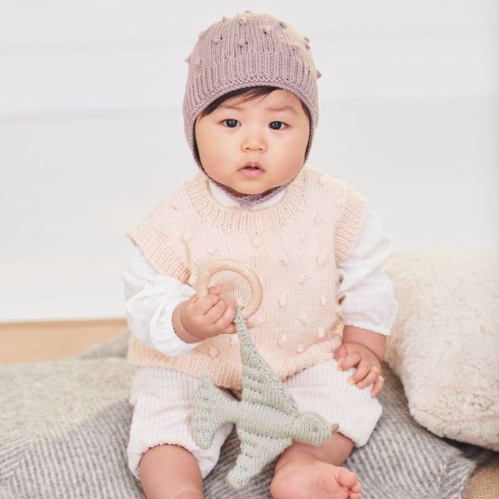 Kit tricot bonnet bébé modèle 03 Rico Baby 042 - Rico design
