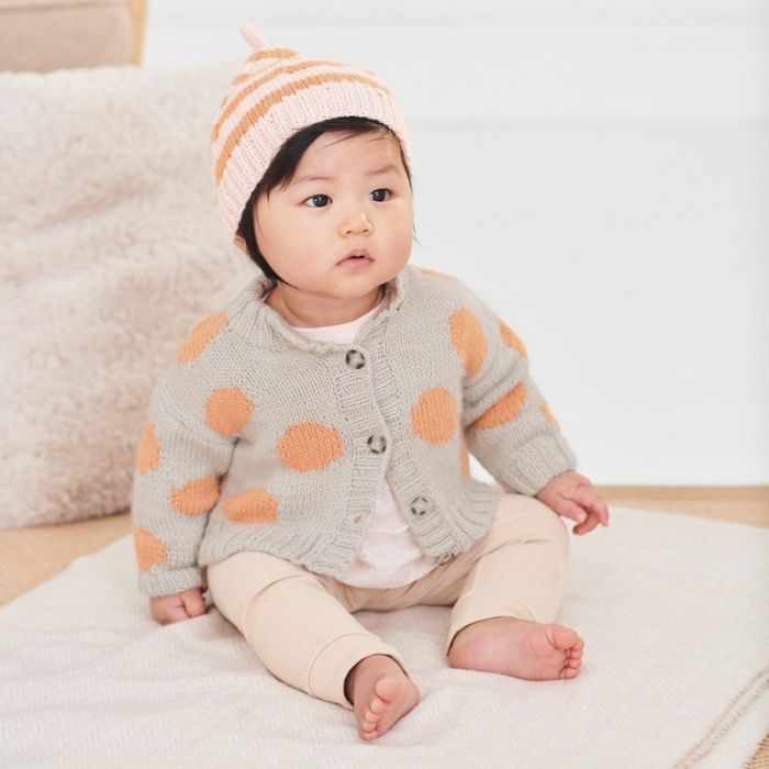 Kit tricot gilet bébé modèle 09 Rico Baby 042 - Rico design