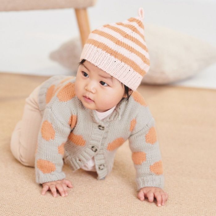 Kit tricot bonnet bébé modèle 10 Rico Baby 042 - Rico design