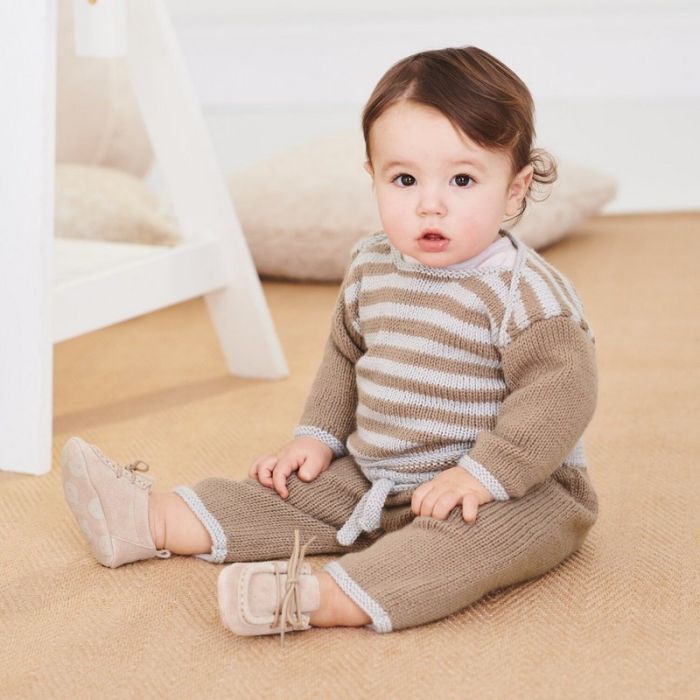 Kit tricot pull bébé modèle 13 Rico Baby 042 - Rico design