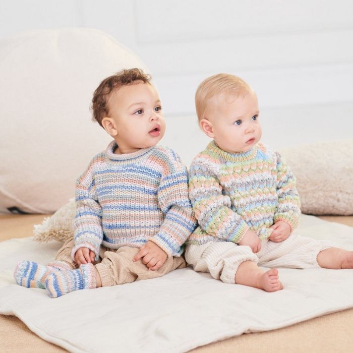 Kit tricot pull bébé modèle 16 Rico Baby 042 - Rico design