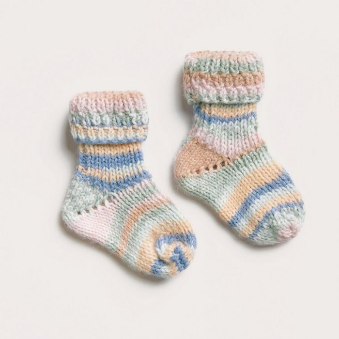 Kit tricot chaussettes bébé modèle 20 Rico Baby 042 - Rico design