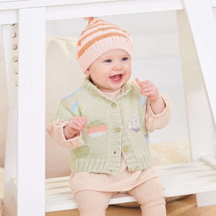 Kit tricot gilet bébé modèle 22 Rico Baby 042 - Rico design