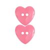 Bouton coeur rose 22 mm - Rico Design x 2