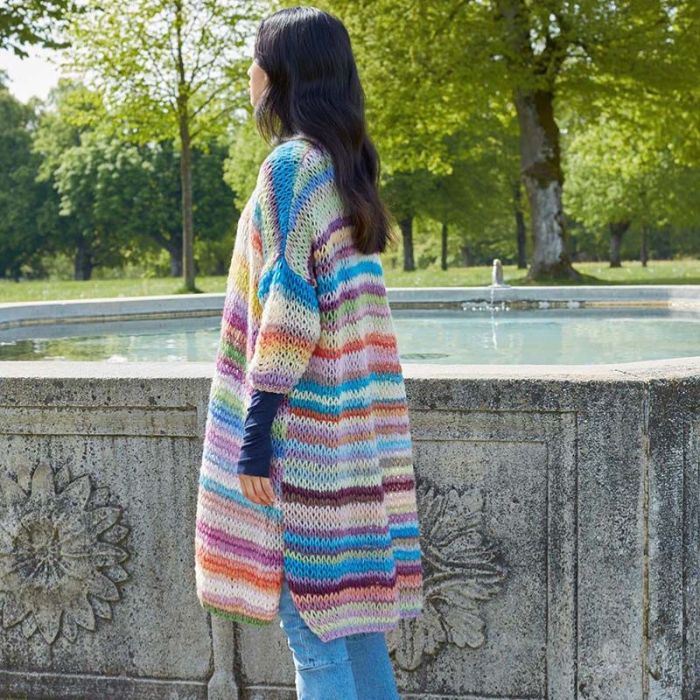 Kit Tricot gilet long 07 Punto 45 - Lang Yarns