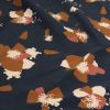 Tissu jersey coton Anémona Bleu Encre - Eglantine et Zoé x 10 cm