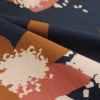 Tissu sweat coton Anémona bleu encre - Eglantine et Zoé x 10 cm