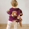 Tissu sweat coton Anémona mûroise - Eglantine et Zoé x 10 cm