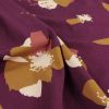 Tissu sweat coton Anémona mûroise - Eglantine et Zoé x 10 cm