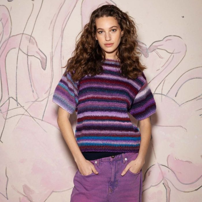 Kit tricot pull HEDDA Punto 73 - Lang Yarns