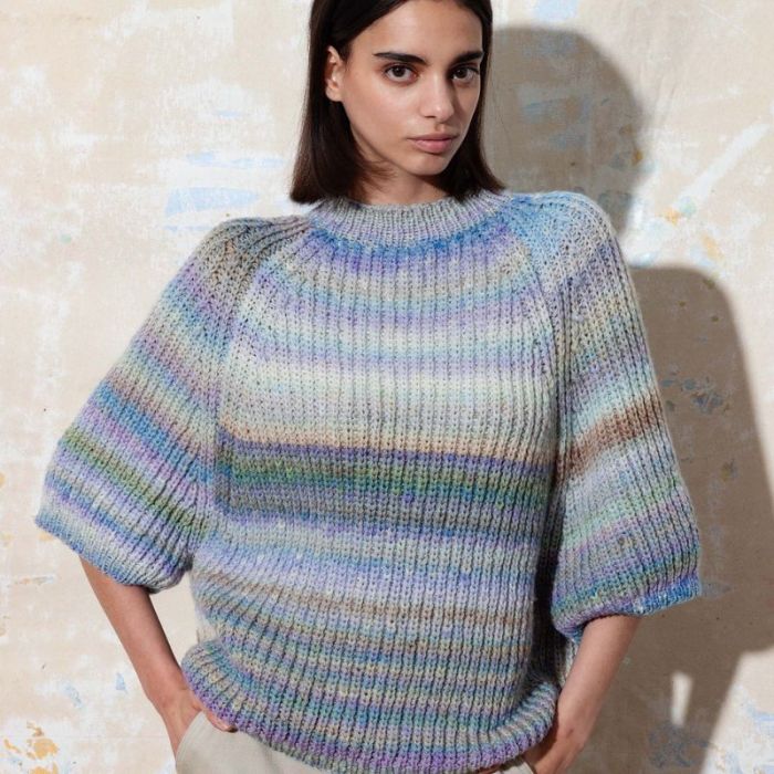 Kit tricot pull CARA Punto 74 - Lang Yarns