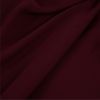 Tissu crêpe polyester uni - bordeaux x 10 cm