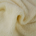 Tissu sherpa de laine - écru x 10 cm