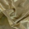 Tissu polyester souple lamé - doré x 10 cm