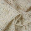 Tissu jacquard tweed velours ameublement - écru x 10 cm