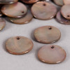 Sequin en nacre agoya gris taupe x1