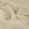 Tissu fausse fourrure Teddy coton mouton - écru x 10 cm