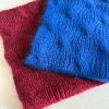Kit tricot col Torsade bordeaux - L'Atelier