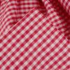 Tissu popeline coton vichy 6 mm - rouge x 10 cm