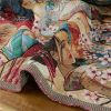 Tissu jacquard gobelin japonaises kimono - multicolore x 10 cm