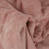 Tissu matelassé velours fausse fourrure - vieux rose x 10 cm
