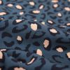 Tissu viscose Bagheera Bleu - Eglantine et Zoé x 10 cm