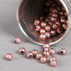 Perle en métal unie 5mm cuivre x10