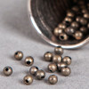 Perle en métal unie 5mm bronze x10