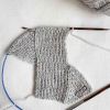 Kit tricot bandeau Onde Gris clair - L'Atelier
