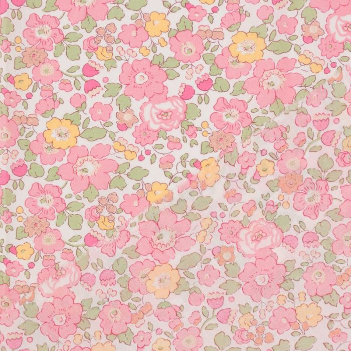 Tissu Liberty of London Betsy Metallic - rose x 10 cm
