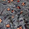 Tissu viscose Wildy bleu - Atelier de la création x 10 cm