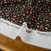 Tissu viscose Rosima vert - Atelier de la création x 10 cm