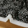 Tissu viscose Pantera noir - Atelier de la création x 10 cm