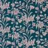 Tissu block print indien Keranya fleurs - canard x 10 cm