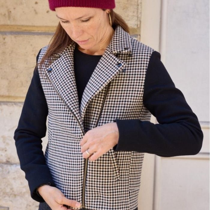 Electra - Patron veste perfecto femme - Atelier Scammit
