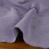 Tissu velours côtelé - lilas x 10 cm