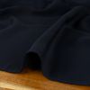 Tissu crêpe polyester uni - bleu marine x 10 cm