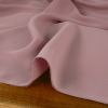 Tissu crêpe polyester uni - vieux rose x 10 cm