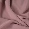 Tissu crêpe polyester uni - vieux rose x 10 cm