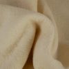 Tissu 100% laine bouillie uni oeko-tex - écru x 10 cm