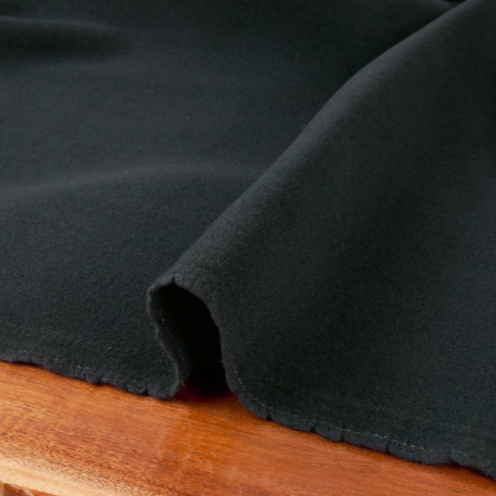 Tissu drap de laine haute couture - vert foncé x 10 cm