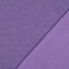 Tissu bouclettes Teddy réversible - lilas x 10 cm