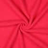 Tissu bouclettes Teddy réversible - rose fluo x 10 cm