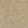 Tissu fausse fourrure géométrie - écru x 10 cm