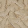 Tissu fausse fourrure géométrie - écru x 10 cm