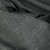 Tissu lainage fin chevrons haute couture - gris foncé x 10 cm
