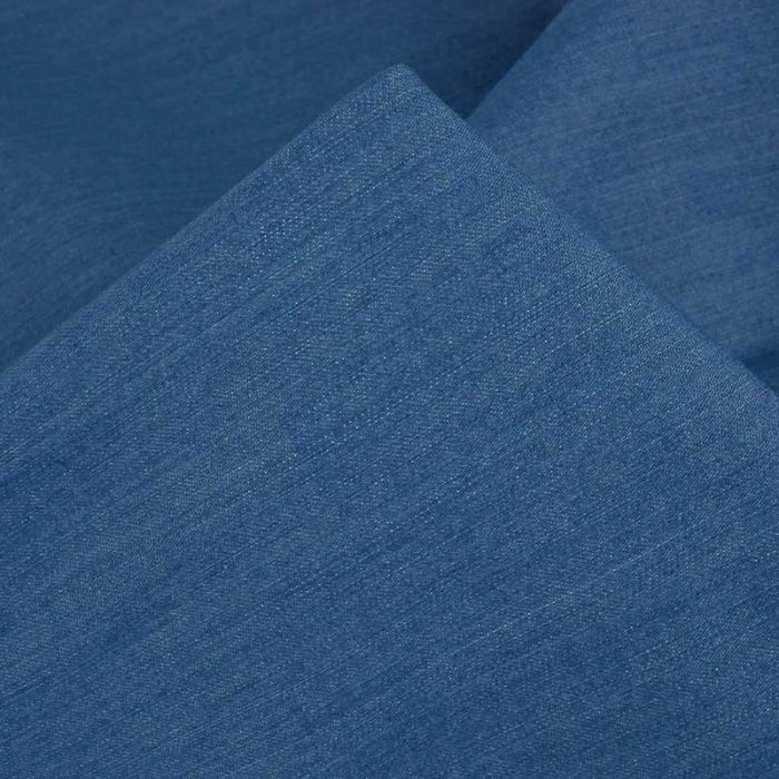 Tissu jean denim stretch haute couture - bleu x 10 cm